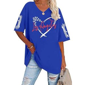 SFHFY Baseball Shirt Women: Oversized Baseball Mom T-Shirt Baseball Season Tshirt Casual Game Day Sport Tee Tops Large