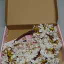 Sunm Boutique Silk Cherry Blossom Branches, Artificial Cherry Blossom Tree Stems Faux Cherry Flowers Vase Arrangements for Wedding Home Decor, Set of 3 (White)