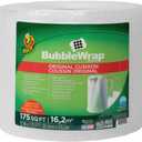 Duck Brand Bubble Wrap Roll, 3/16" Original Bubble Cushioning, 12" x 175', Perforated Every 12" (1053440), Clear