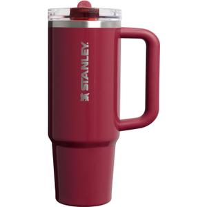 STANLEY Quencher ProTour Flip Straw Tumbler with Leakproof Lid | Built-In Straw & Handle | Cupholder Compatible for Travel | Insulated Stainless Steel Cup | BPA-Free (30 Ounces, Cranberry Gloss)