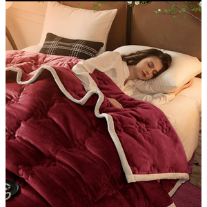 Super Soft Throw Blanket Ivory Premium Silky Flannel Fleece 3D Checkered Lightweight Bed Blanket All Season Use (Red, 91"x80")