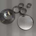 HULISEN Stainless Steel Round Cookie Biscuit Cutter Set, 11 Circle Donut Doughnut Cutter, Baking Ring Molds for Mini Cake, Scone, Pastry, Cooking, Gift Package