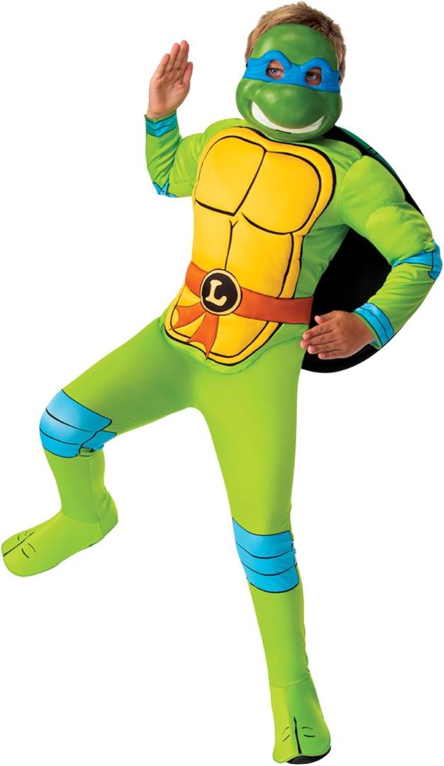 Rubie's Boy's Nickelodeon Retro Classic Teenage Mutant Ninja Turtles Leonardo Costume, Size 6 
