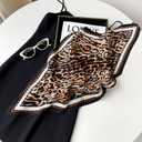 Women Stretch Ruched Head Scarf Like Satin Silk Scarf Sleeping Hair Wrapping Night Neck Scarves Headscarf 27.5