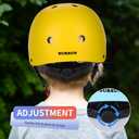 BURSUN Kids Bike Helmet Ventilation & Adjustable Toddler Helmet for Ages 2-14 Kids Boys Girls Multi-Sport Helmet for Skateboard Roller Skateing Bicycle Scooter blance Bike, S, Size: Small: 18.9"-21.3" / 2-8 years