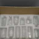 RUCKAE Small Clear Bud Vases Bulk 12 Pack Mini Flower Glass Vases for Centerpiece Table Wedding Decorations Home Decor Party