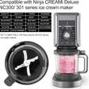 Blade Replacement for Ninja Creami Replacement Parts, Ninja Creami Blade Compatible with Ninja Deluxe NC300 Series Ice Cream Makers, Accessories for Ninja Creami NC299AMZ NC300 NC301 NC201 NC101 ect.