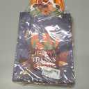 qiqee Fall Thanksgiving Paper Gift Bags with Handles Bulk Medium Pumpkin Harvest Bags Autumn Kraft Paper for Holiday Wedding Birthday Party Supplies 24pcs (8.7"10.6"4.3")