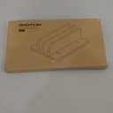 OMOTON Vertical Laptop Stand for Desk, Acrylic Dual Laptop Holder Desktop Clear Adjustable Dock for MacBook Pro Air, HP, All Gaming Laptops up to 17” (Clear, Dual Slot)