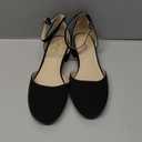 Ankis Closed Toe Heels for Women, Black Nude White Gold Silver 1 Inch Women's Flats Low Block Heel Women Dress Shoes Womens Pumps Work Shoes with Ankle Strap for Spring Fall, Size 6