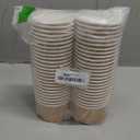 MATICAN Paper Ice Cream Cups - 50-Count 5.5-Oz Disposable Dessert Bowls for Hot or Cold Food, 5.5-Ounce Party Supplies Treat Cups for Sundae, Frozen Yogurt, Soup, Brown
