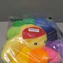 TEFU Flower Plush Pillow, Sunflower Pillow Soft & Comfortable Sunflower Cushion Colorful Sun Flower Plush Toy Home Bedroom Shop Restaurant Decor (Colorful, 21.6 In/ 55 Cm)