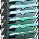 SUPEASY 11-Tier Wall File Organizer, Hanging Wall Files for Papers, Folders, Magazines, Wall Organizer for Clipboard, Assembly Needed, Black