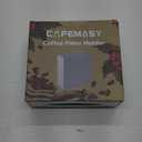 CAFEMASY Cone Coffee Filter Holder Storage - Frosted Silver Pour Over Coffee Paper Filter Holders Container Dispenser for Counter for Organize #4 #3 #2 #1 Cone & V60 Coffee Filters