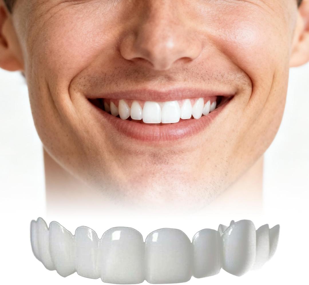 Temporary Smile Solution - 2 Pairs,Unisex top and Bottom,Repair Set,Restore Confident Smile,Nature and Comfortable,Adjustable & Comfortable & Secure,Beautiful Smile (2)