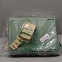 Cycodo 8 in 1 Acrylic Hamster Cage,2-Tier Dwarf Hamster Cage with Wooden Wheel & Hideout,Small Hamster Habitat with Accessories,Clear Pet Mice House(Green,14" L*10" W*11" H)