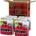 Brawny Tear-A-Square 3-Ply Paper Towels, 12 XL Family Rolls = 30 Regular Rolls, Strong, Absorbent, and Durable with 3 Sheet Sizes (Quarter, Half, Full)