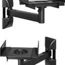 Speaker Wall Mounts, 55 lbs Capacity, Widths from 5.1” to 11.2”,1 Pair | Dual Speaker Wall Stands for Most Bookshelf Speakers, Fits speakers with Widths Ranging from 5.1” to 11.2”