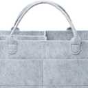 Mr. Pen- Baby Diaper Caddy Organizer, Grey, Large, Diaper Organizer, Car Diaper Caddy (1 Pack, Large, Gray)