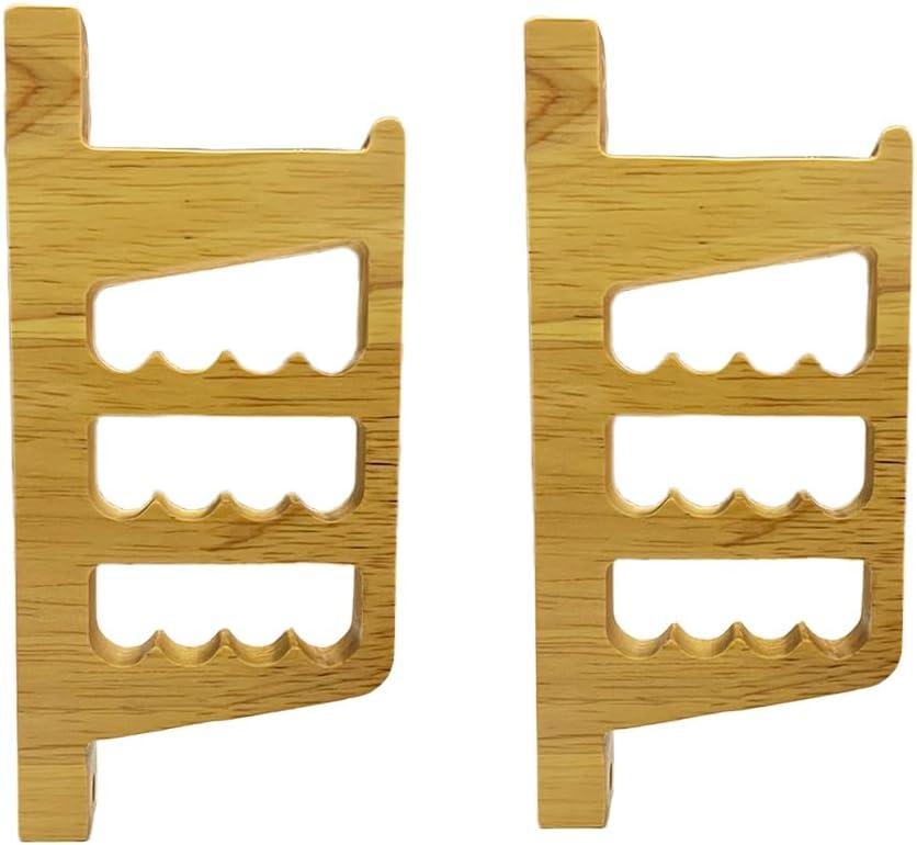 Archery Wall-Mounted Bow Rack and Arrow Holder  Bow Wall Mount Storage for Recurve Bow Traditional Longbow - Arrows Display Hanger Brackets for Wall in HomeOak Material