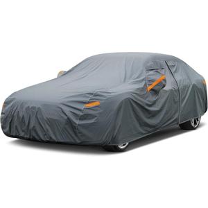 GUNHYI 16 Layers Car Cover Waterproof All Weather, Heavy Duty Outdoor Car Cover Universal Fit Sedan Toyota Camry, Tesla Model 3, Honda Accord, Nissan Altima, Kia K5/Stinger, Hyundai Sonata etc.