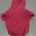 QWinee Basic Dog & Cat Hoodie, Warm Jacket for Dogs & Cats, Hot Pink - (X-Small)