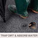 Amyracel Front Door Mat 3'x10', Heavy Duty Waterproof Commercial Floor Mat
All-Weather Dirt Trapper Doormat for Indoor Outdoor Entryway, Low-Profile, Fade Resistant, Non-Slip, Easy Clean