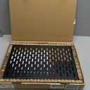 Tecmojo 1U Rack Shelf,19 inch Rack Shelf 12 inch Depth,Rack Mount Shelf with Anti-Slip Stops,Server Rack Shelf and Network Shelf for 19 in Equipments, 110lbs Capacity of Vented 1U Shelf,No Lip (Pack of 2)