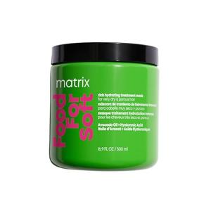 Matrix Food For Soft Rich Hydrating Treatment Mask For Dry and Brittle Hair - Moisturizes, Softens and Smooths, With Avocado Oil & Hyaluronic Acid, 16.9 Fl Oz