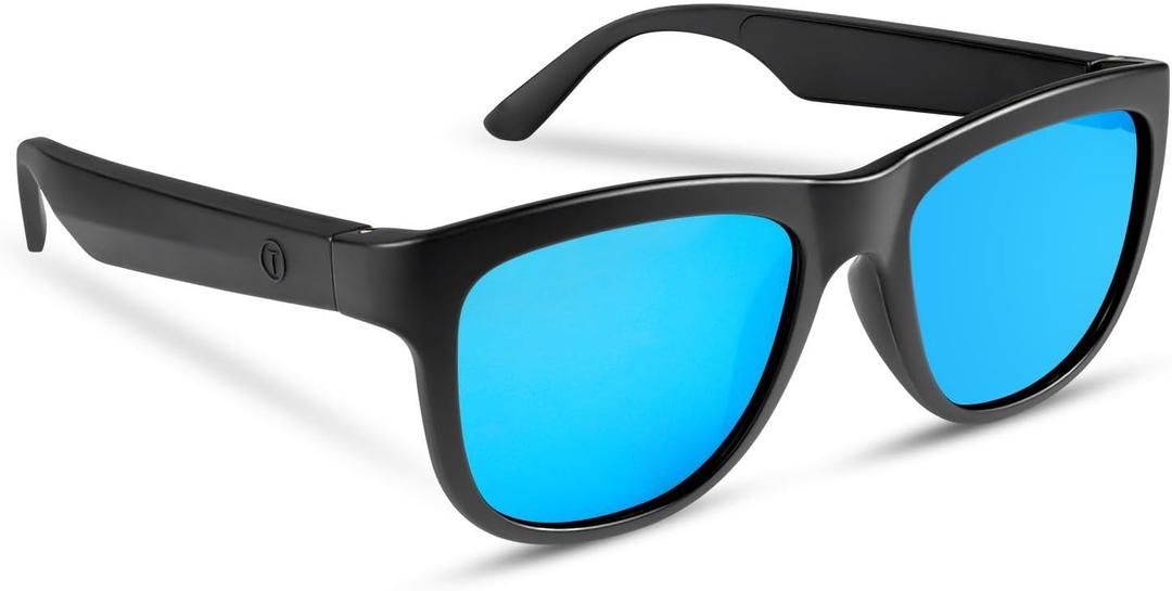 GS01 Smart Glasses Wireless Bluetooth Sunglasses, Audio Sunglasses with Speaker,Polarized Lens, Touch Control, Open Ear Music and Hands-Free Blue
