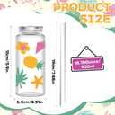 24 Pcs Hawaiian Plastic Cups with Lids and Straws 14.2 Oz Hawaiian Cups with Lids and Straws Summer Reusable Plastic Tumblers Coffee Tea Hot Cocoa Birthday Summer Party Supplies (EXP 12/31/36)