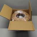 Farmhouse Chandelier Light Fixture, Rattan Boho Chandeliers, Hand Woven Pendant Light with Height Adjustable, Rustic Hanging Lighting for Living/Dining Room, Kitchen Island, Bedroom (Medium)