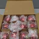 Sieral 36Pcs Christmas Glass Ball Ornaments 1.57'' Vintage Christmas Ball Ornaments Shiny Western Wedding Decorations Small Glass Ornament for Christmas Tree Holiday Decoration Winter Wedding (Red)