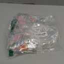 Aliceset 20 Pcs Clear Floral Gift Bags with Handles Flower Rose Party Goodie PVC Treat Bags for Tea Birthday Graduation Party Bloom Baby Bridal Shower Wedding, 8 x 8 x 3. 15 Inch