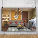 OERJU 10x6.5ft Living Room Photography Backdrop Vintage Room Interior Photo Background French Sash Window Business Office Backdrop Retro Chandeliers Kids Adult Portrait Photos Studio Props