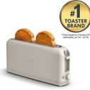 bella 2 Slice Slim Toaster, Fits-anywhere Kitchenware, 6 Setting Shade Control with Reheat & Cancel Buttons, Fits sourdough, 10 Long Slot, Anti Jam & Auto Shutoff, 900 Watt, Oatmilk