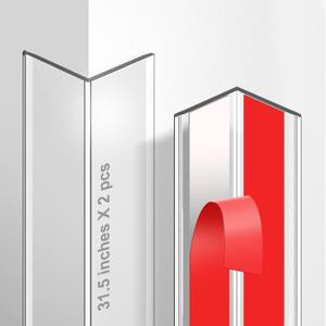 Magicheap 2 Pack Wall Corner Protector, 31.5in x 1.18in, Clear