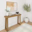 Plank+Beam Solid Wood Console Table, 46 Inch, Sofa Table, Narrow Entryway Table for Hallway, Behind The Couch, Living Room, Foyer, Easy Assembly, Pecan