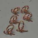 Napkin Rings 24Pcs Bowknot Napkin Rings Metal Gold Silver Napkin Holder for Christmas Thanksgiving Wedding Banquet Table Decorations for Family Dinner, Wedding(6pcs Rose Gold)