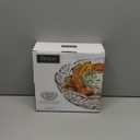 Godinger Crystal Appetizer Serving Platter for Parties Chips and Dip or Snacks Hosting Plate,Silver
