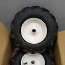 (2 Pack) 13x5.00-6" Tiller Tire and Wheel-Heavy Duty,3/4" Axle & 3-1/8" Centered Hub, Compatible with Craftsman, Troy-Bilt, Lawn Tractors & Tillers  Replacement for Garden, Farm, Landscaping