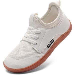 WateLves Toddler Little/Big Kid Wide Barefoot Shoes Boys Girls Minimalist Sneakers Splay Naturally Lightweight Breathable Running Tennis Shoes, Size 25