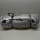 3 Inch Memory Foam Camping Mattress, Dual Layer Thick Sleeping Camp Pad for Car Tent Cot, Roll-Up Portable Glamping Floor Bed for Guests Sleepover (Space Gray)