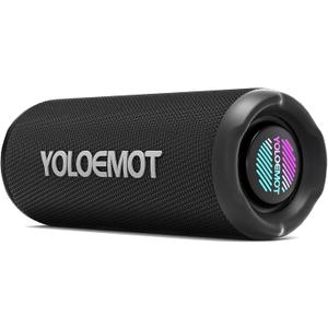 YOLOEMO 40W Portable Bluetooth Speaker, Enhanced Deep Bass, IPX7 Waterproof Outdoor Speaker with TWS Pairing, Bluetooth 5.3, 12H Playtime, RGB Lights, Ideal for Party, Beach, Camping