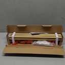 Curtain Rods No Drilling 32 to 86 Inch, HOTOZON 5/8 Inches No Drill Curtain Rods for Windows 55 to 82 Inches(4.5-6.8 ft), Renter Friendly Adjustable Small Drapery Rod for Lightweight Curtains, Gold