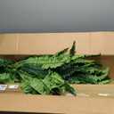 45" Fake Ferns, Realistic Large Artificial Bush Plants, 2 Artificial Boston Ferns with 59 Fronds for Outdoors Planter Indoor Home Garden Porch Decor (Green)