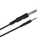 Hosa CMS-105 3.5 mm TRS to 1/4 Inch TRS Stereo Interconnect Cable, 5 Feet