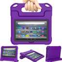 Lainergie Tablet Case for Kids, Lightweight Shockproof Kid-Proof Cover with Handle Stand for 7 inch Tablet Kids Case,Purple