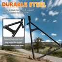 JFG RACING Dirt Bike Triangle Stand,Universal Motorcycle Kickstand Rear Side Wheel Holder for Dirt Pit Bike Supermoto Motocross Enduro-Black