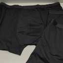 Men's Incontinence Underwear, Leak Proof Washable Reusable Cotton Boxer Brief, Heavy Flow Bladder Leak 3 Pack (Black, XXX-Large)